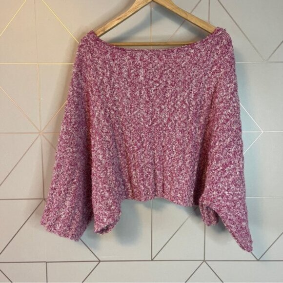 Free People Good Day Pullover Sweater Pink - Picture 3 of 9